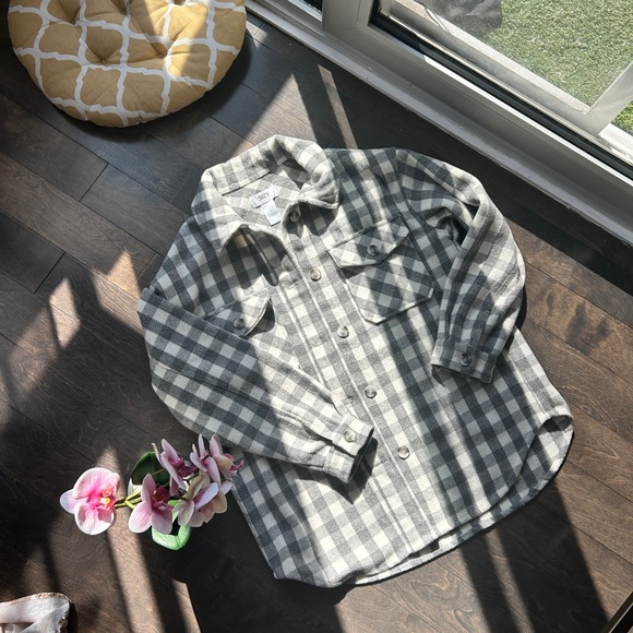 Light Grey Plaid Jacket - Picture 4 of 6